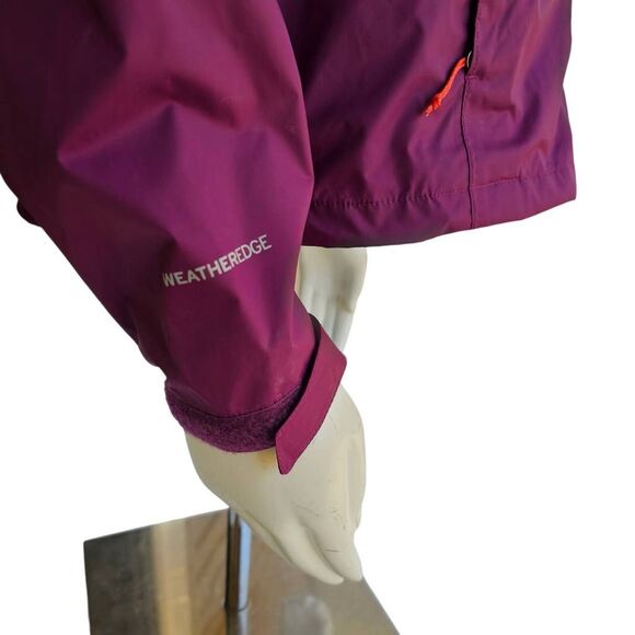 Eddie Bauer Women’s S WeatherEdge Rain Jacket Magenta Purple Waterproof Hooded - Picture 4 of 8